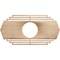 Ekena Millwork Chrysler Wood Fretwork Pierced Ceiling Medallion, Alder, 26"W x 13"H x 6 7/8"ID x 1/4"T CMWP26X13X0250CSAL - alternate 1